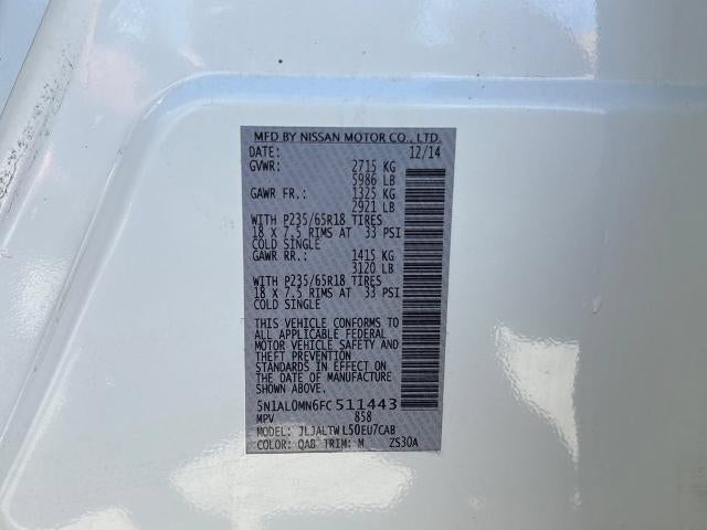 2015 INFINITI QX60 Base