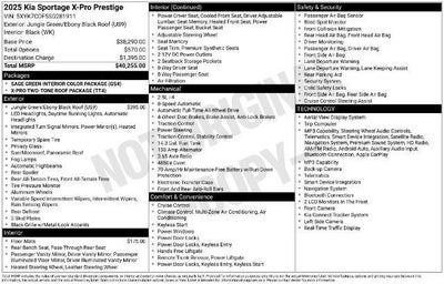 2025 Kia Sportage X-Pro Prestige