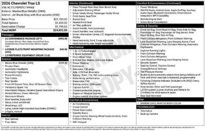 2026 Chevrolet Trax LS