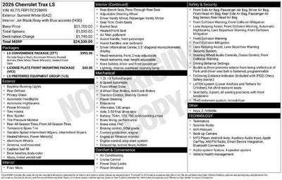 2026 Chevrolet Trax LS