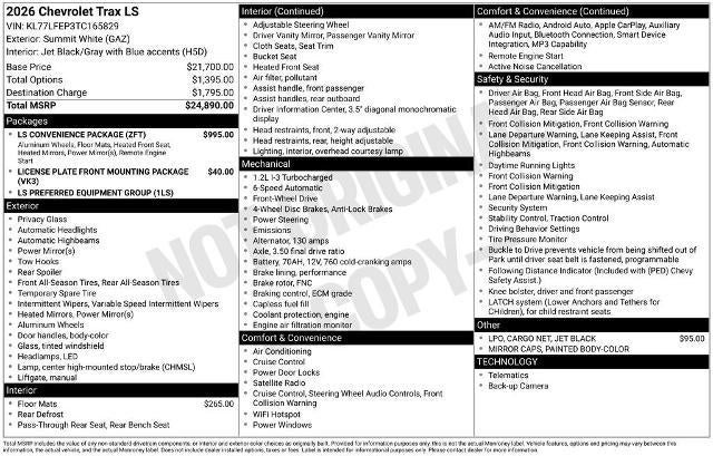 2026 Chevrolet Trax LS