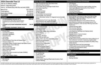 2026 Chevrolet Trax LS