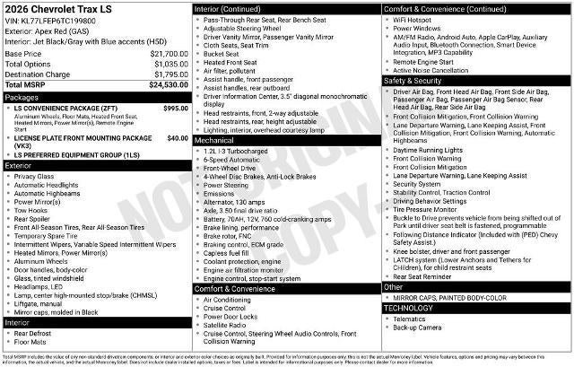 2026 Chevrolet Trax LS