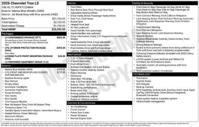 2026 Chevrolet Trax LS