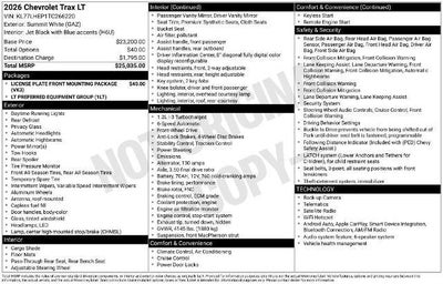 2026 Chevrolet Trax LT