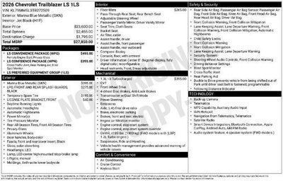 2026 Chevrolet Trailblazer LS