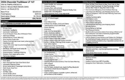 2026 Chevrolet Trailblazer LT