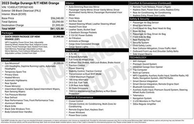 2023 Dodge Durango Hemi Orange