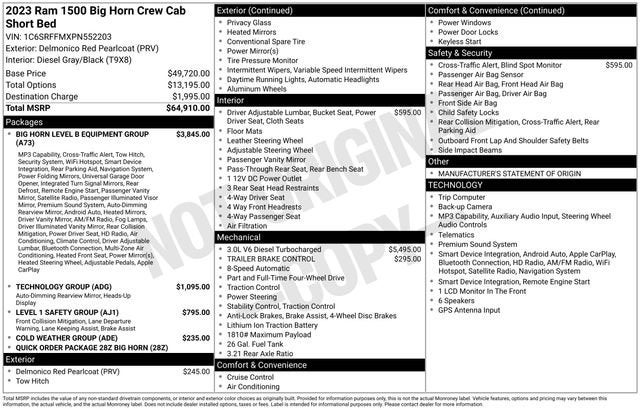 2023 RAM 1500 Big Horn