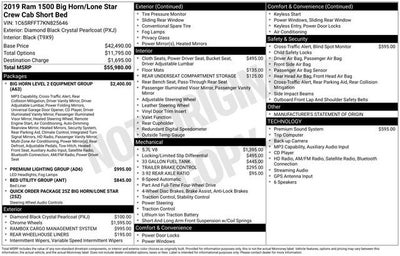 2019 RAM 1500 Big Horn/Lone Star