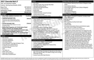 2027 Chevrolet Bolt LT