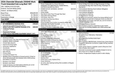 2026 Chevrolet Silverado 2500 HD WT