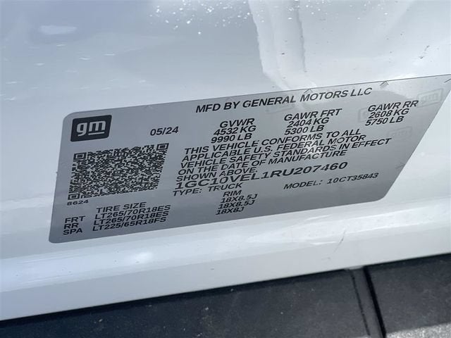 2024 Chevrolet Silverado EV Work Truck