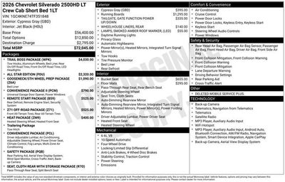 2026 Chevrolet Silverado 2500 HD LT