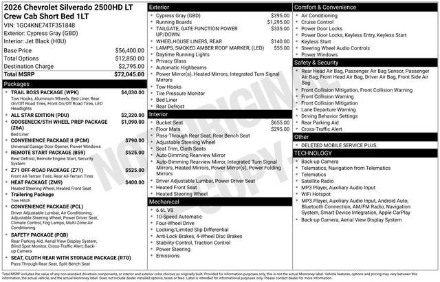 2026 Chevrolet Silverado 2500 HD LT