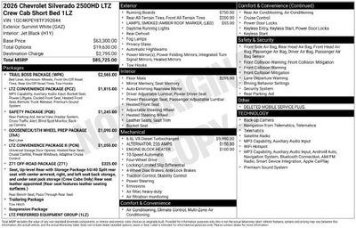 2026 Chevrolet Silverado 2500 HD LTZ