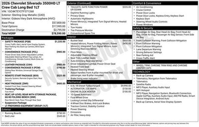 2026 Chevrolet Silverado 3500 HD LT DRW