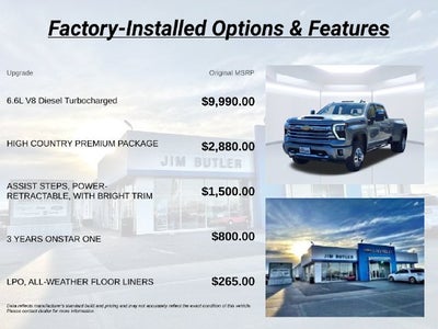 2026 Chevrolet Silverado 3500 HD High Country DRW