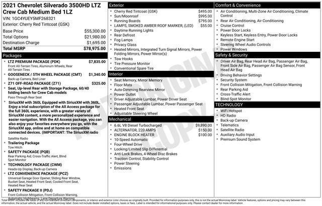 2021 Chevrolet Silverado 3500 HD LTZ