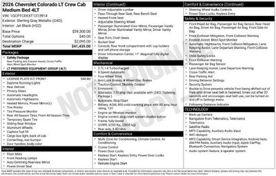 2026 Chevrolet Colorado LT