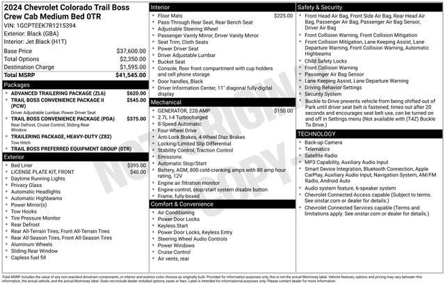2024 Chevrolet Colorado Trail Boss