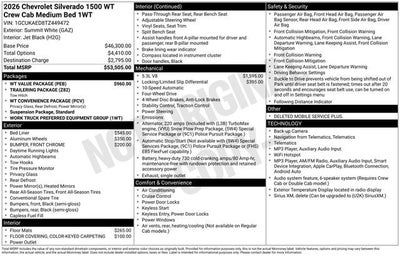 2026 Chevrolet Silverado 1500 WT