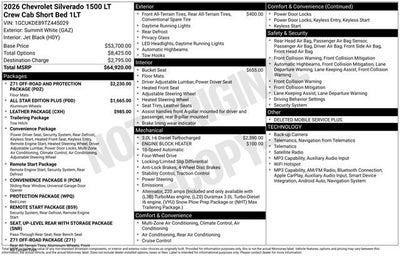 2026 Chevrolet Silverado 1500 LT