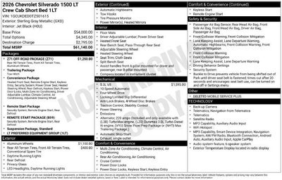 2026 Chevrolet Silverado 1500 LT