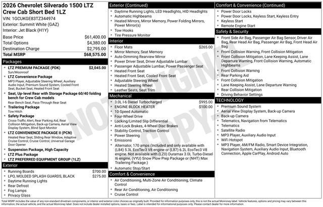 2026 Chevrolet Silverado 1500 LTZ