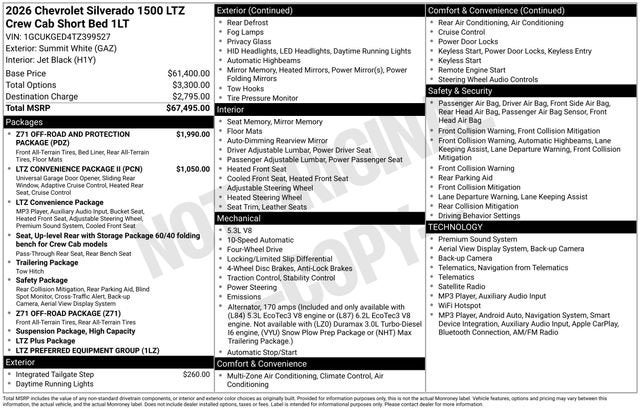 2026 Chevrolet Silverado 1500 LTZ