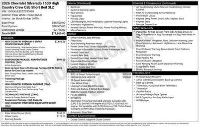 2026 Chevrolet Silverado 1500 High Country