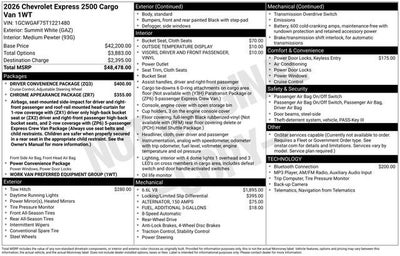 2026 Chevrolet Express Cargo WT