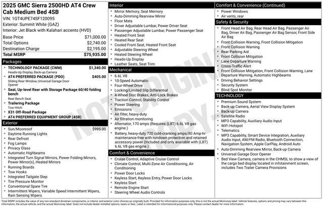 2025 GMC Sierra 2500 HD AT4