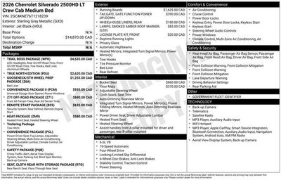 2026 Chevrolet Silverado 2500 HD LT