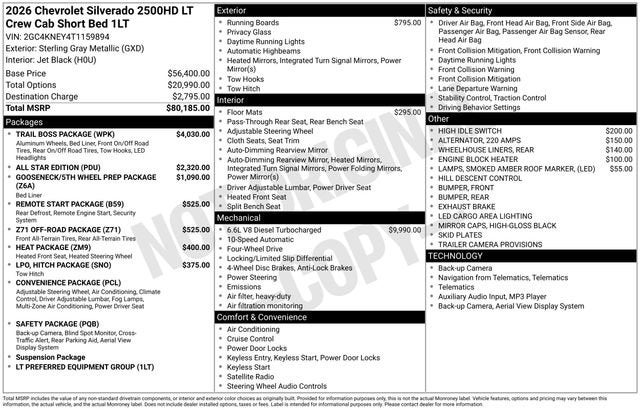 2026 Chevrolet Silverado 2500 HD LT