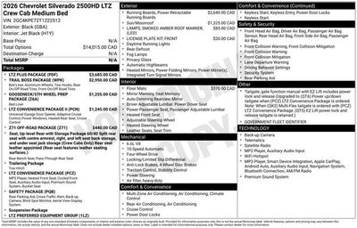 2026 Chevrolet Silverado 2500 HD LTZ