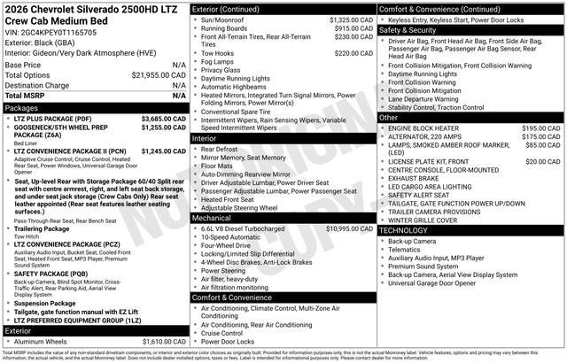2026 Chevrolet Silverado 2500 HD LTZ