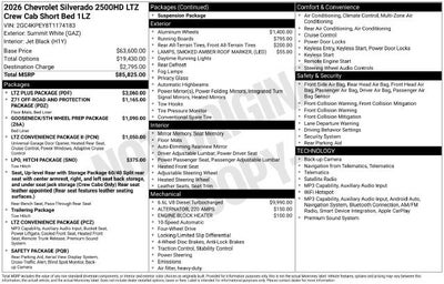 2026 Chevrolet Silverado 2500 HD LTZ