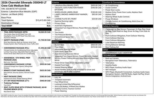 2026 Chevrolet Silverado 3500 HD LT