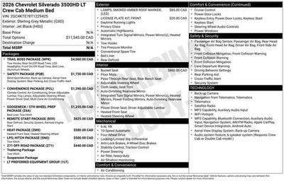 2026 Chevrolet Silverado 3500 HD LT