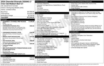 2026 Chevrolet Silverado 3500 HD LT