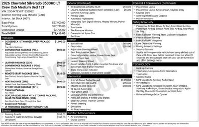 2026 Chevrolet Silverado 3500 HD LT