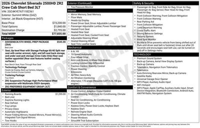2026 Chevrolet Silverado 2500 HD ZR2