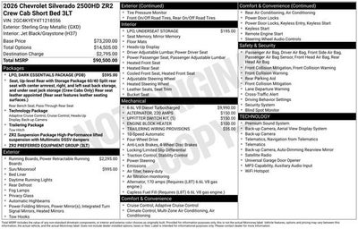 2026 Chevrolet Silverado 2500 HD ZR2