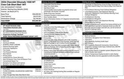 2026 Chevrolet Silverado 1500 WT