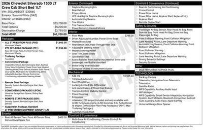 2026 Chevrolet Silverado 1500 LT
