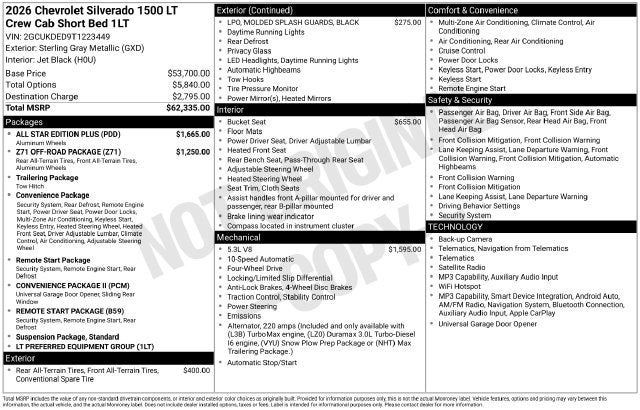 2026 Chevrolet Silverado 1500 LT