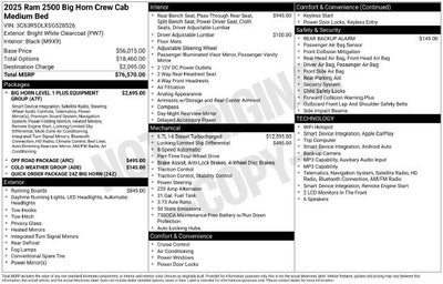 2025 RAM 2500 BIG HORN Base