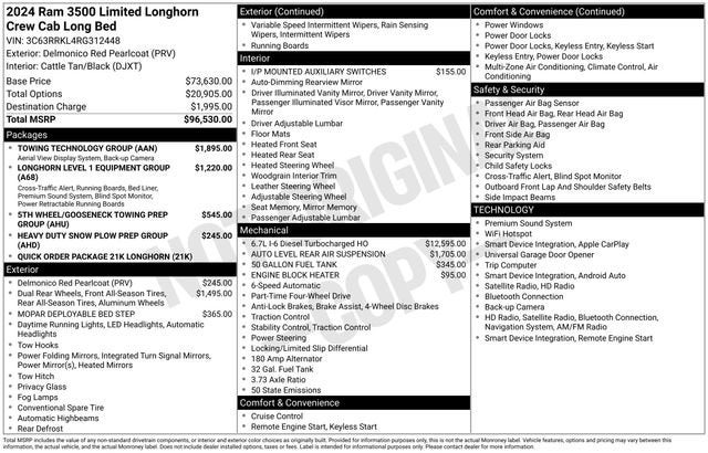 2024 RAM 3500 Longhorn
