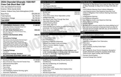 2026 Chevrolet Silverado 1500 RST